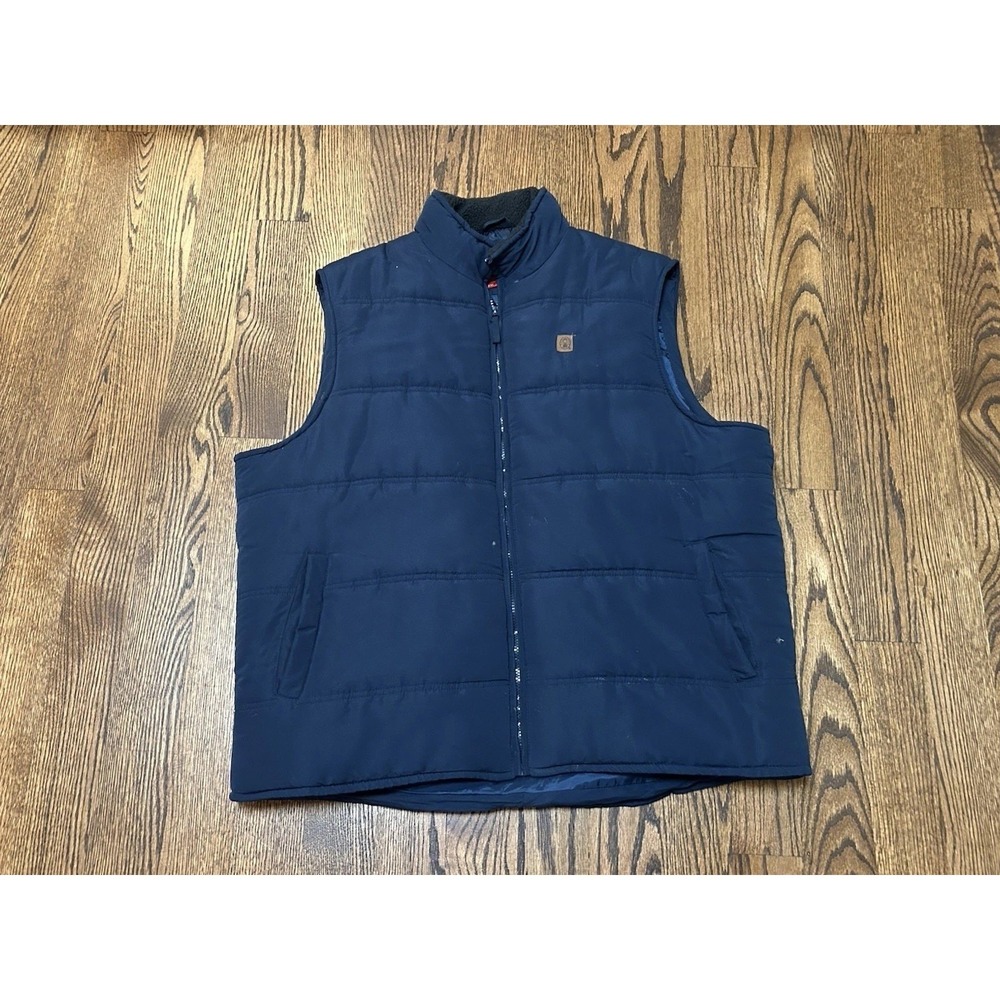 Coleman Puffer Vest Jacket Navy Blue Size XXL